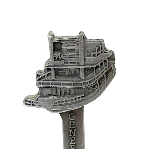 General Jackson Nashville Pewter Souvenir Spoon By Superb B154 - Picture 2 of 5